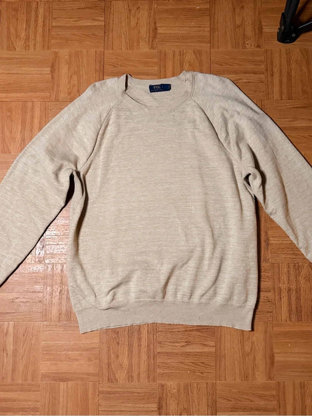 Polo by Ralph Lauren Men's Beige Crewneck Sweater